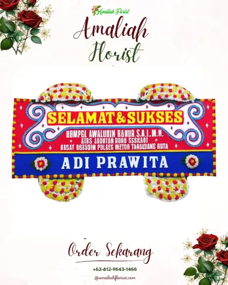 Papan Bunga Ucapan Selamat bungah gresik